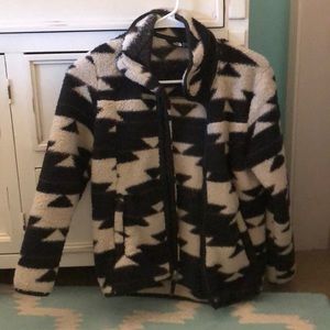 A warm and fuzzy north face jacket!